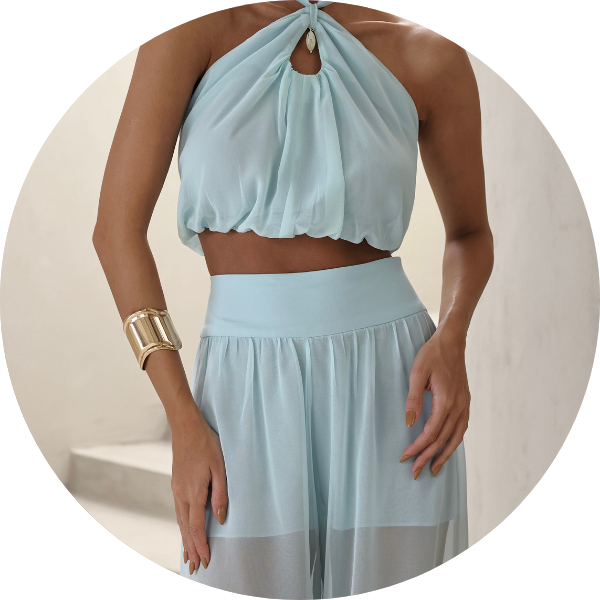 Conjunto Aladin Liso Azul Serenety - DOT