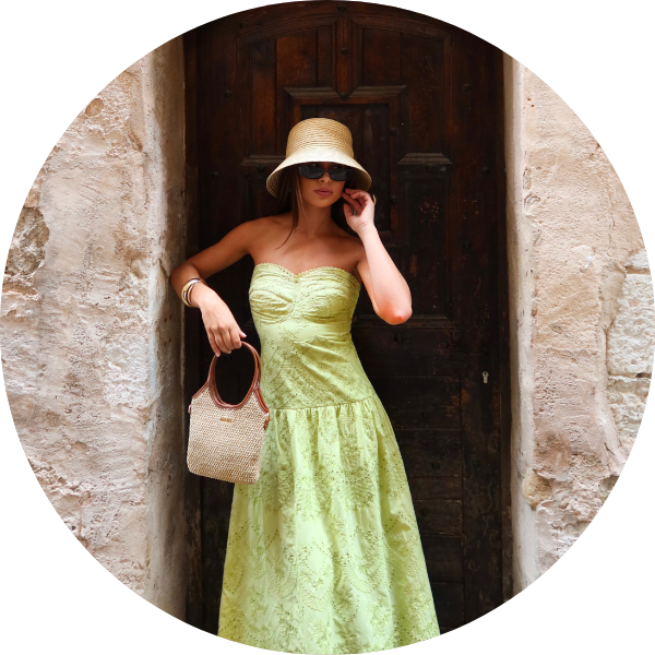 01 vestido longo laise sem alca verde limao