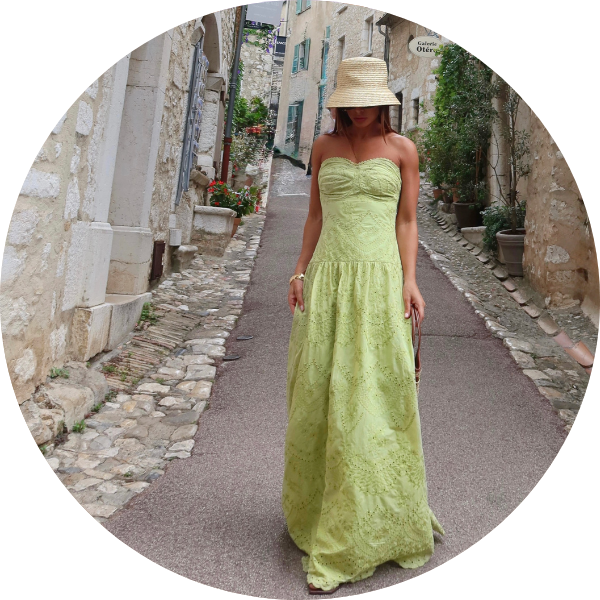 04 vestido longo laise sem alca verde limao