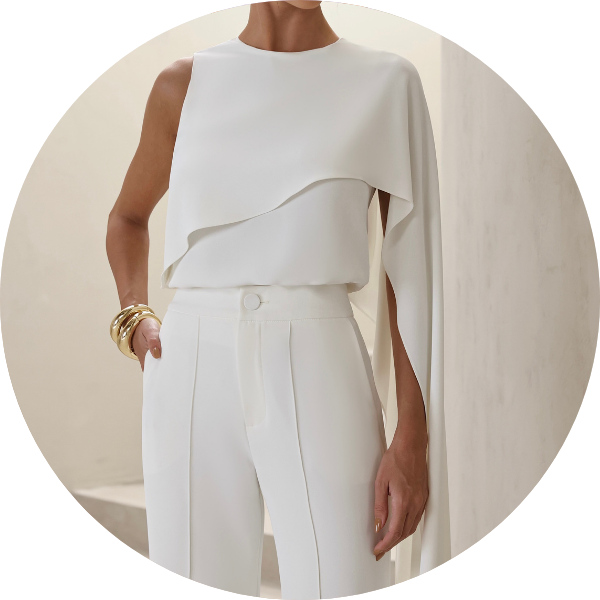 01 conjunto blusa assimetrica com calca off white