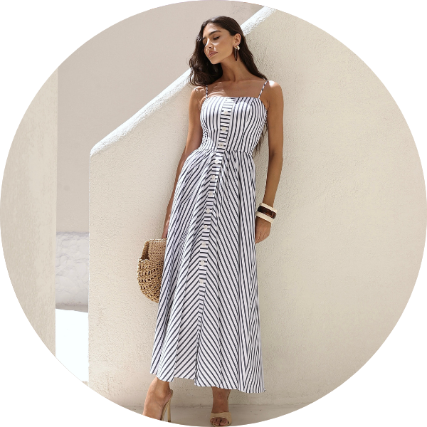 04 vestido longuete listrado botao frontal marinho