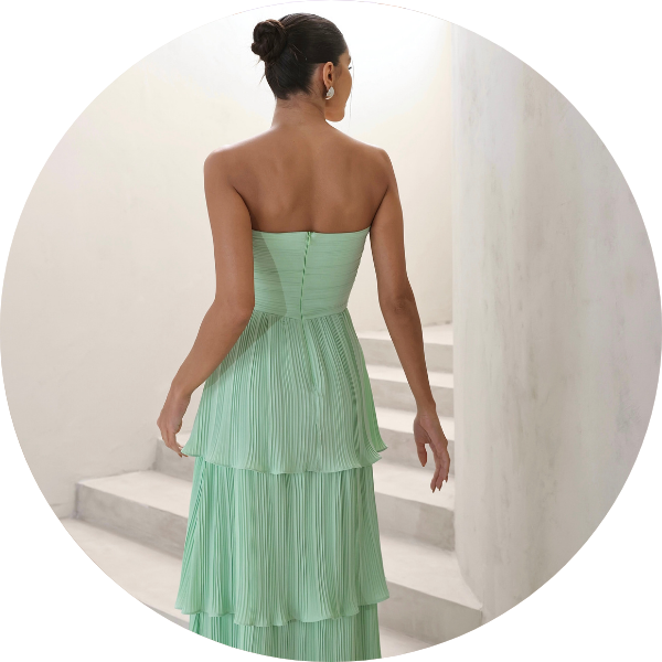 04 vestido longo plissado verde menta