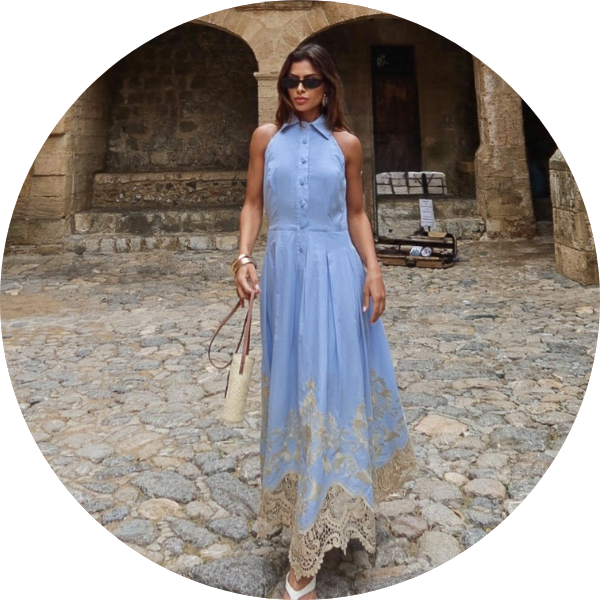 12 vestido longuete barra bordada terracota