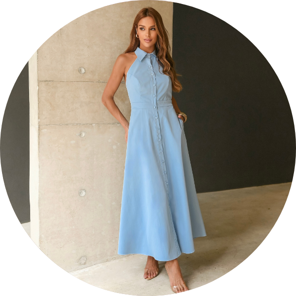 03 vestido longuete botoes com gola frente unica azul claro