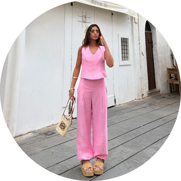 02 conjunto blusa costas aberta rosa claro