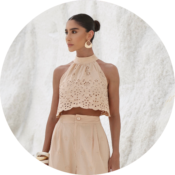 Conjunto Laise Calça Cenoura Bege - DOT