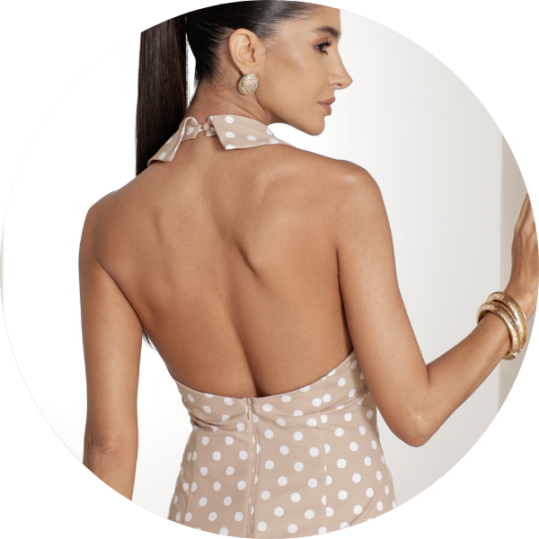 02 vestido frente unica poa bege