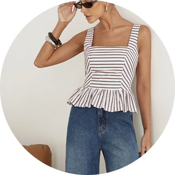 07 blusa peplum listrado marrom