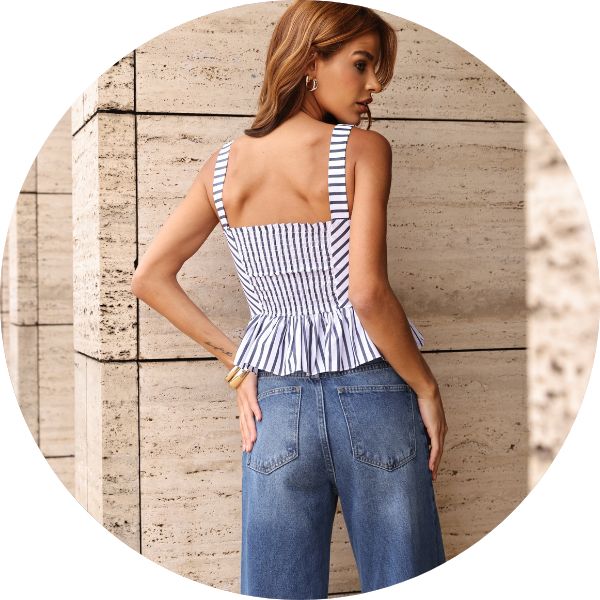 11 blusa peplum listrado marrom