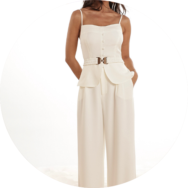 13 conjunto pantalona blusa com faixa elastico capuccino