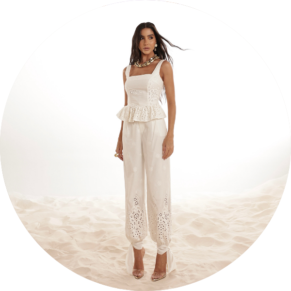 15 blusa peplum laise barrado off white