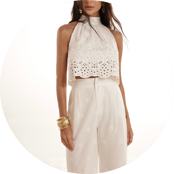 17 conjunto laise calca cenoura off white