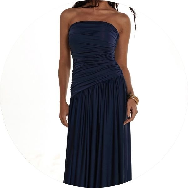 01 vestido longo com capa drapeada marinho