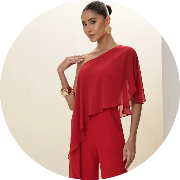 05 macacao scuba com blusa fluida vermelho