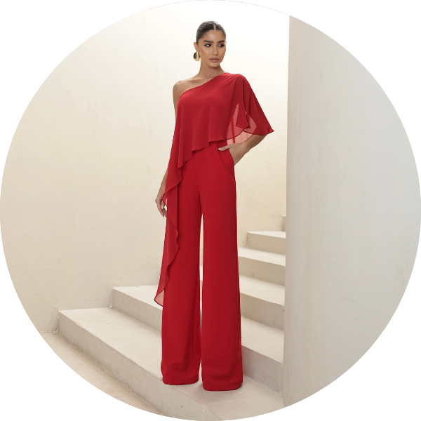 07 macacao scuba com blusa fluida vermelho