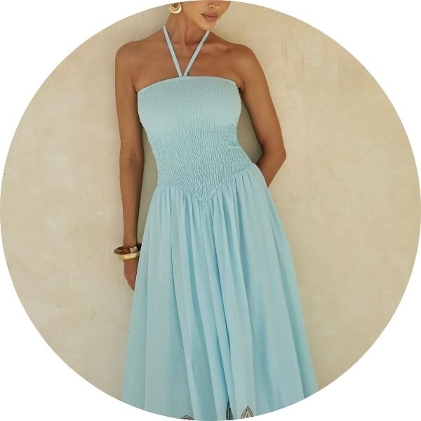 01 vestido laise barrado azul claro