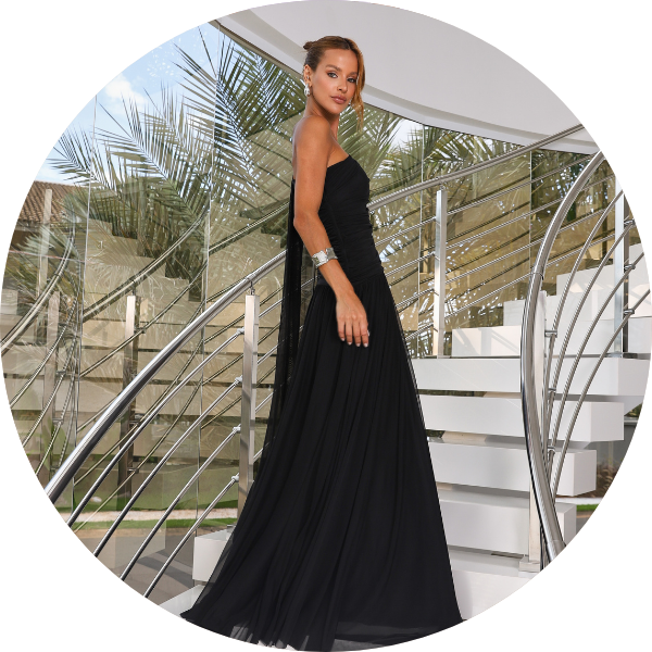02 vestido longo um ombro preto