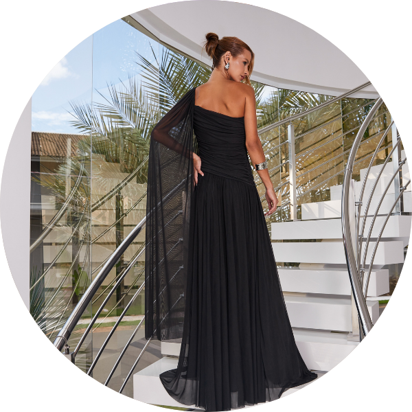 03 vestido longo um ombro preto