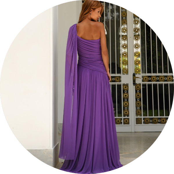08 vestido longo um ombro violeta