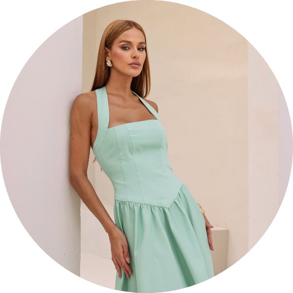 05 vestido frente unica blusa corset verde menta