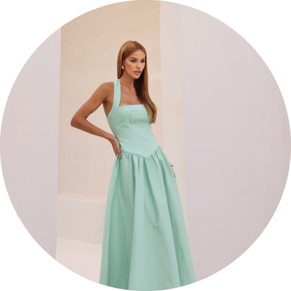 07 vestido frente unica blusa corset verde menta