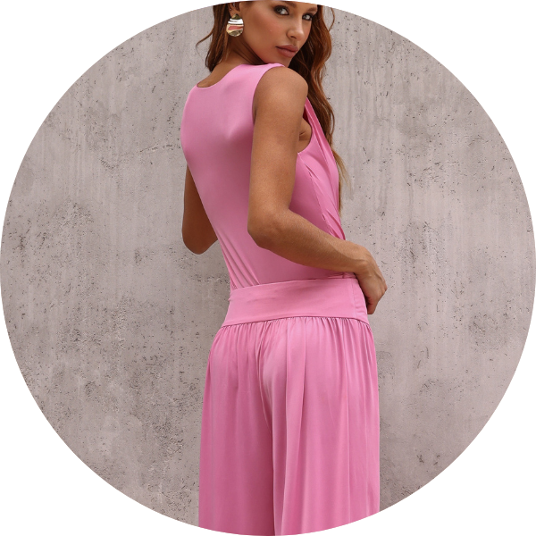 02 conjunto body e calca aladin rosa