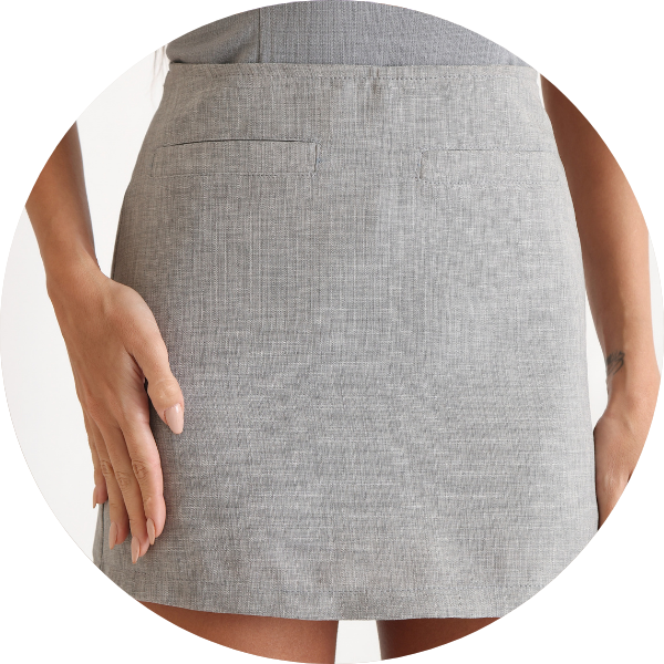 01 short saia cinza