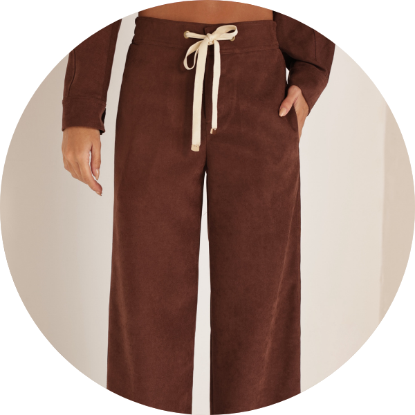 04 conjunto parka e calca aveludada marrom