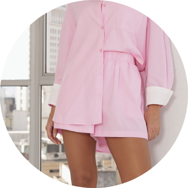 02 conjunto max camisa e shorts rosa claro