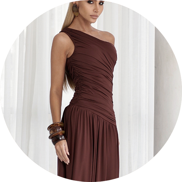 13 vestido saia drapeada assimetrica preto