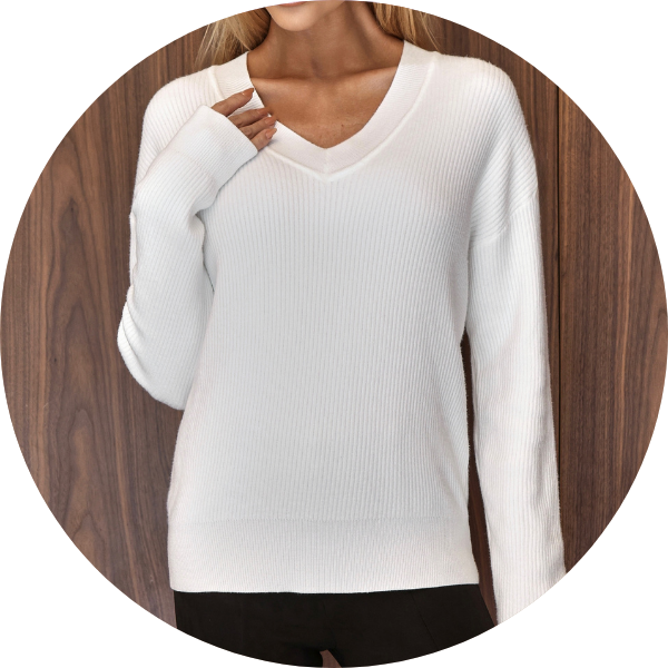 01 blusa fluffy decote v off white
