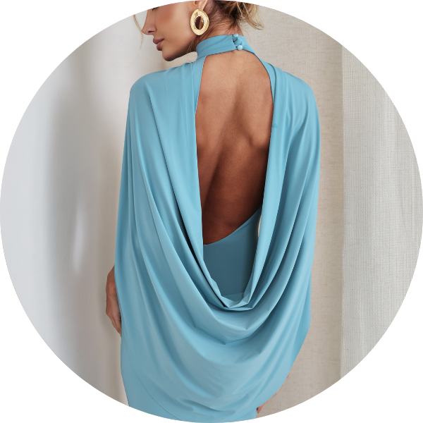 06 vestido sereia longo com capa azul sky
