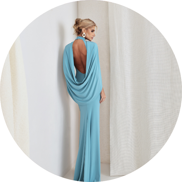 08 vestido sereia longo com capa azul sky