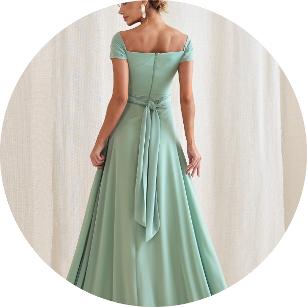 10 vestido longo drapeado busto com faixa lilas